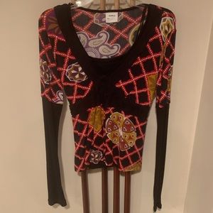 Two piece set! Long sleeve top and midi skirt